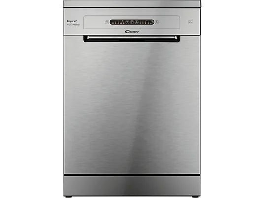 Lavavajillas – Candy Rapido’ CF 3C7L0X, 13 servicios, 5 programas, 60 cm, Motor Inverter, Wi-Fi, Inox