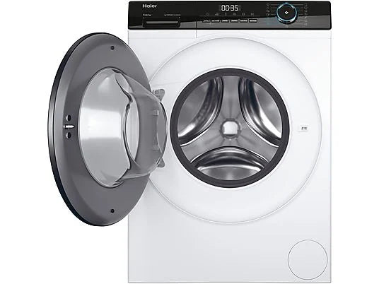 Lavadora carga frontal – Haier I-Pro Series 3 HW90-BP14939-S, 9kg, 1400rpm, Motor Inverter, Vapor, Antibacterias, Blanco