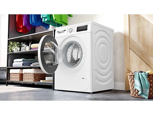 Lavadora carga frontal – Bosch WUU28T63ES, 8 kg, 1.400 rpm, 15 programas, Motor Eco Silence, Activewater, Blanco